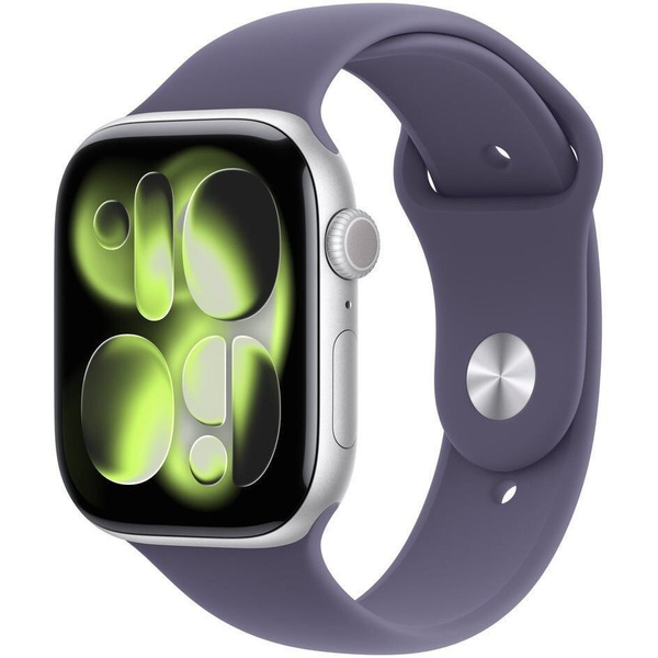 Apple Watch Series 11 GPS 42mm ezüst alumínium ködös lila sportszíj