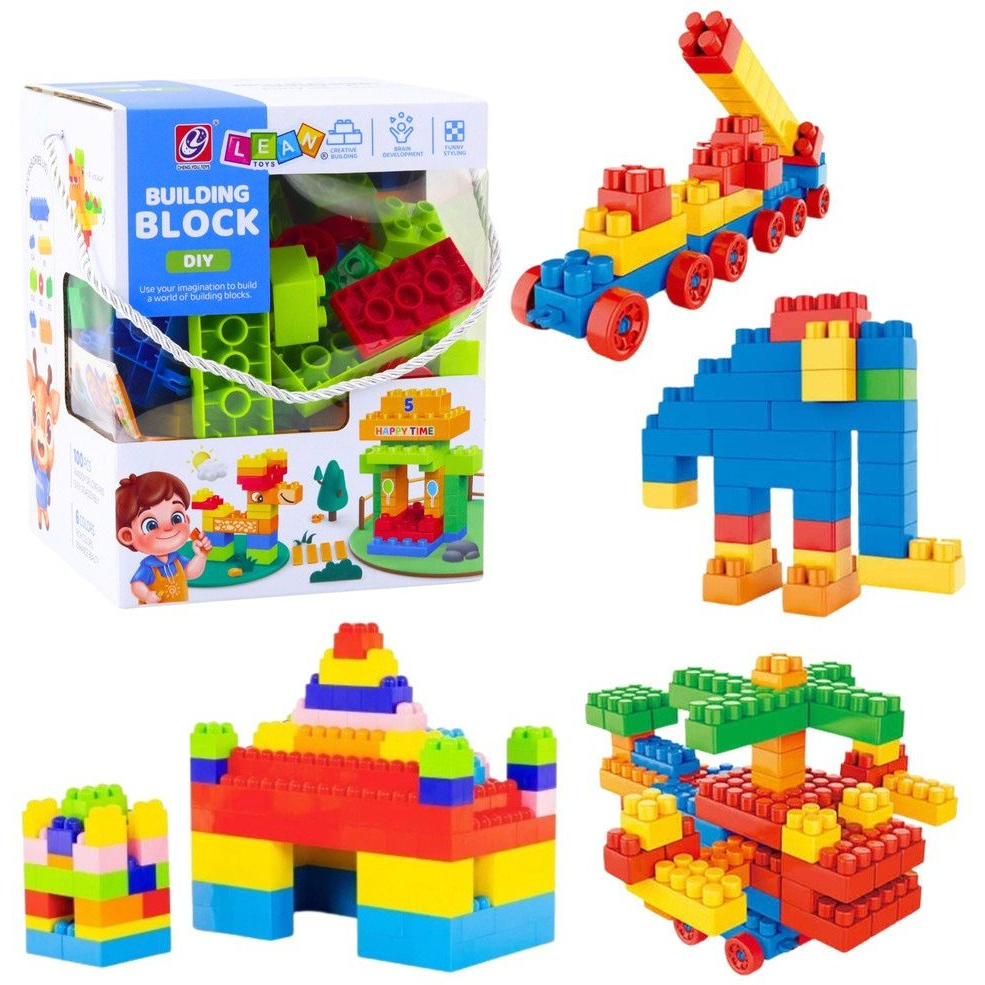 3D Színes Építőkocka Készlet 100 db.  23516 (23516)