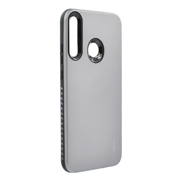 Husa pentru telefon cu protectie spate din silicon ROAR RICO ARMOR (rezistenta medie la impact, spate din plastic, mat) GREY [Huawei P40 Lite E / Y7p]