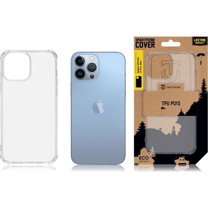 Tactical TPU Plyo Apple iPhone 13 Pro Max hátlap tok, átlátszó (8596311156229)