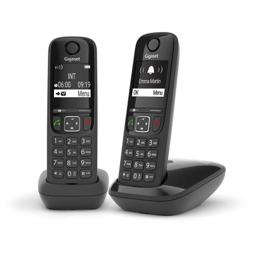 Gigaset AS690 Duo Asztali Telefon - Fekete (2db/csomag) (L36852-H2816-C101)