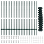 Gard de Lanț cu 22 U Posturi Verde 1.2x25 m Oțel