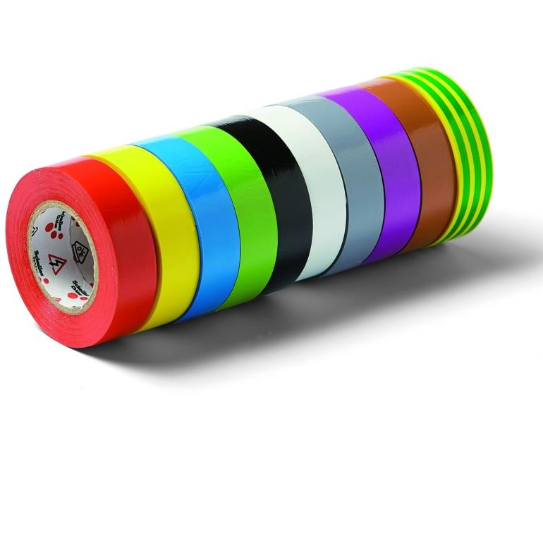 Schüller Eh'klar 10 ks elektroizolačních pásek VOLT, 10 barev, 15 mm × 10 m (188,43)