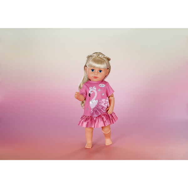 BABY born Dress Flamingo 43cm Poppenjurk