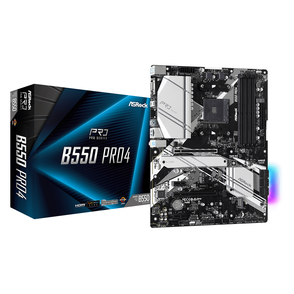 ASRock B550 Pro4 (90-MXBCZ0-A0UAYZ)