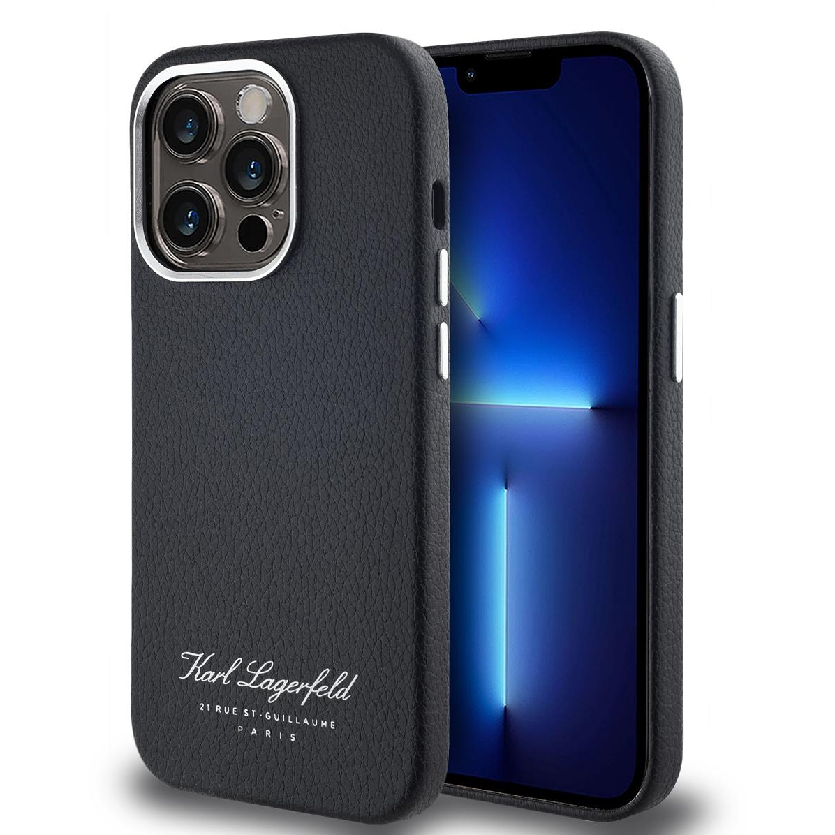 Karl Lagerfeld Grained PU Hotel RSG iPhone 14 Pro Max Black tok (KLHCP14XPGWCMKHK)