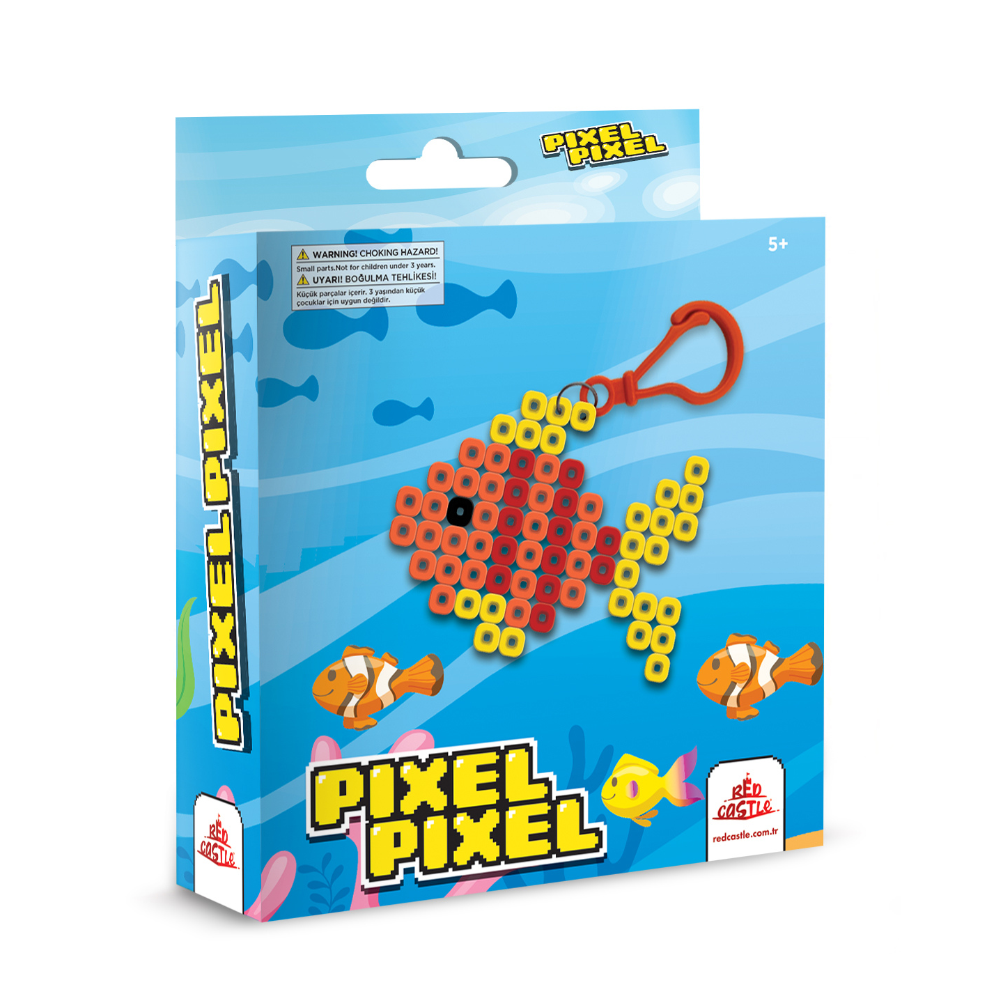 Red Castle Halacska kulcstartó vasalható gyöngy készlet (02)