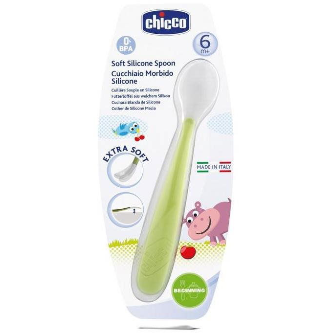 Chicco Szilikon kanál Soft 6 m+, zöld (8058664031801)