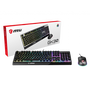 Комплект клавиатура с мишка MSI VIGOR GK30 COMBO, RGB, механична, гейминг, Clutch GM11, IT Layout, 6 зонов, RGB осветление ната, двузонов, RGB осветление на мишката, 5000 DPI, оптичен сензор