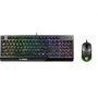 Комплект клавиатура с мишка MSI VIGOR GK30 COMBO, RGB, механична, гейминг, Clutch GM11, IT Layout, 6 зонов, RGB осветление ната, двузонов, RGB осветление на мишката, 5000 DPI, оптичен сензор