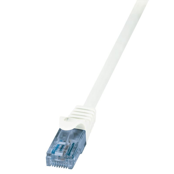Patchcord U/UTP 6a Logilink RJ45 / RJ45 0,5 m bílý