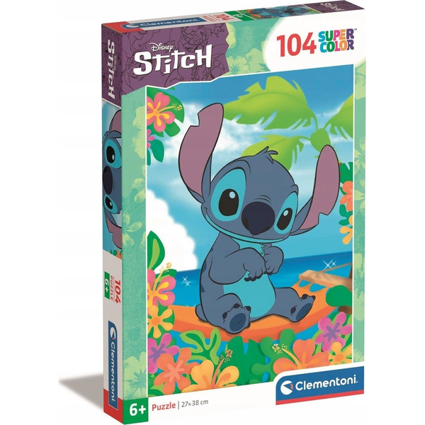 Clementoni Supercolor Stitch Puzzle 104 pz Cartoni