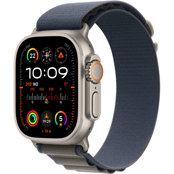 Apple Watch Ultra 2 Titanium Cellular 49mm (Alpine Loop blau) Large NEW (MREQ3FD/A)