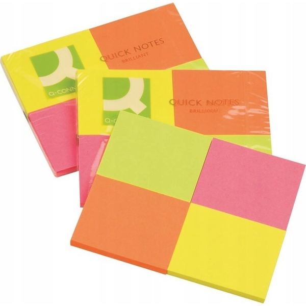  Q-Connect Bloczek samop. Q-CONNECT Brilliant, notes, 38x51mm, 4x50 kart., neonowe