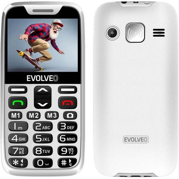 Evolveo EasyPhone XR EP-601 fehér 2,3" kijelzővel
