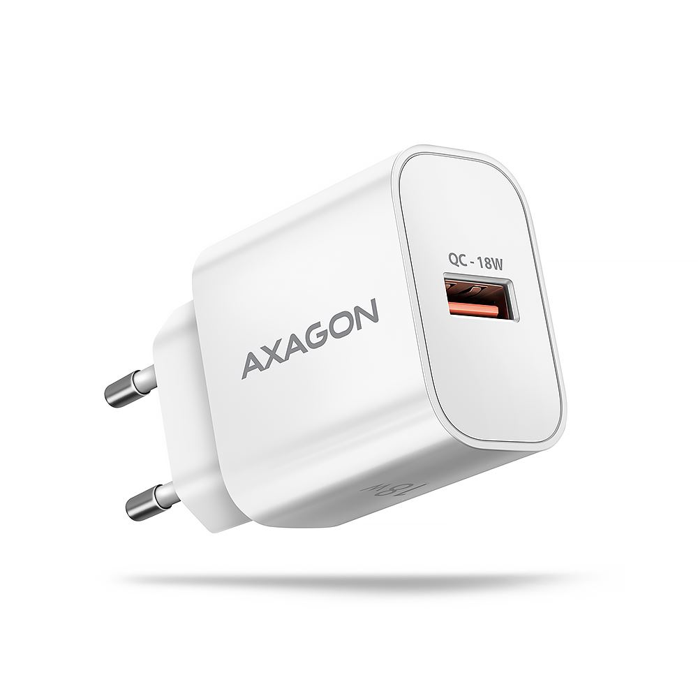 Axagon ACU-QC18W QC3.0 1xUSB-A hálózati töltő 18W fehér (ACU-QC18W)