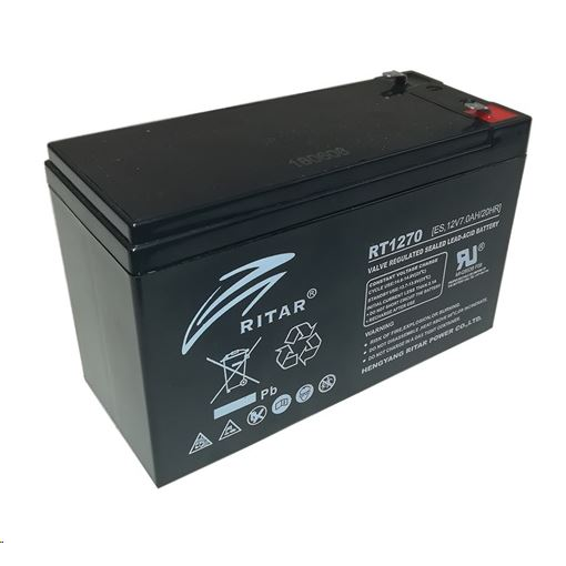 Ritar RT1270ES-F1 12V 7Ah zárt ólomakkumulátor