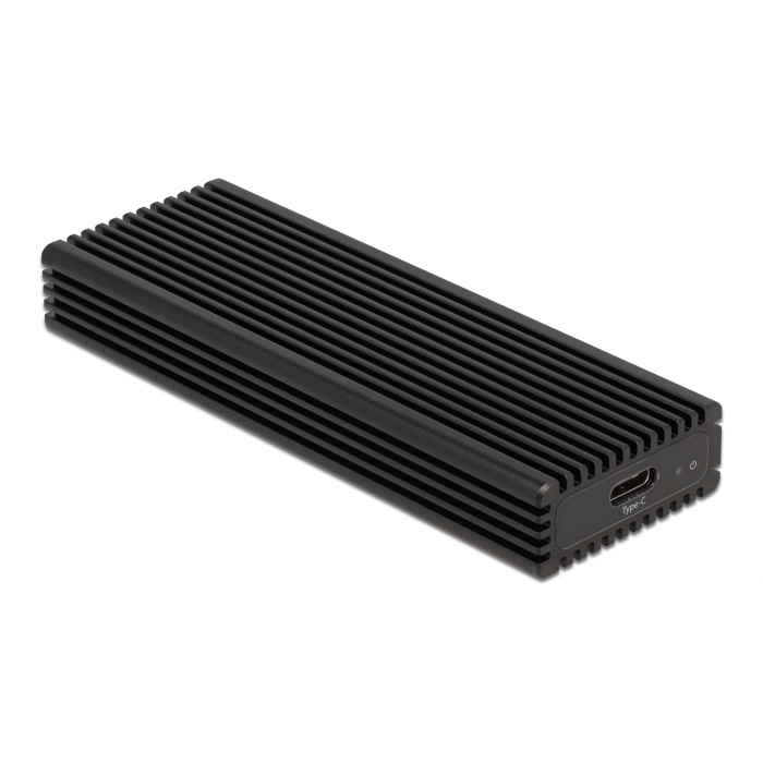 Delock 42004 M2 USB-C Külső HDD ház - Fekete (42004)