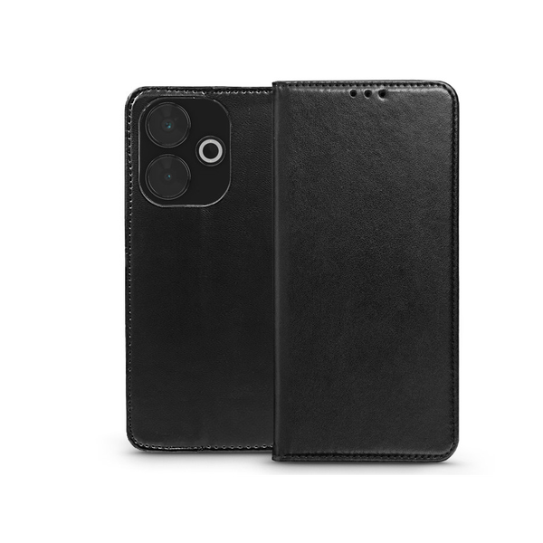 Xiaomi Redmi 13 4G/Redmi 13 5G oldalra nyíló tok - Smart Magnetic Book Flip - fekete