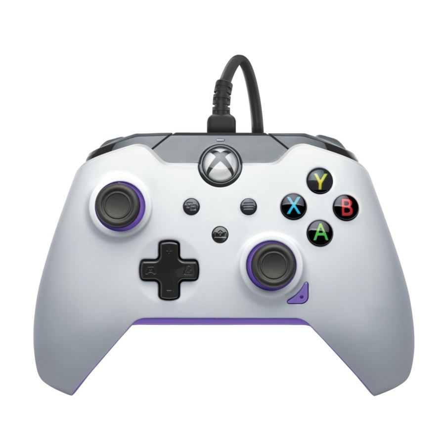 PDP Xbox Series X vezetékes kontroller fehér-lila (049-012-WPR) (049-012-WPR)