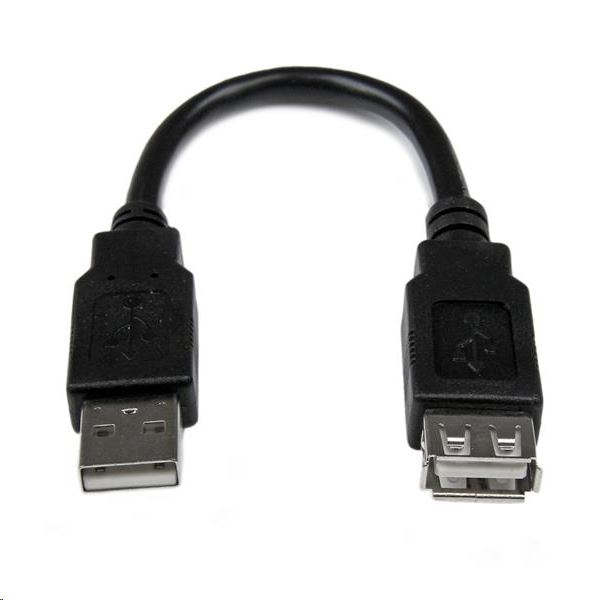 StarTech.com USB hosszabbító kábel fekete (USBEXTAA6IN) (USBEXTAA6IN)