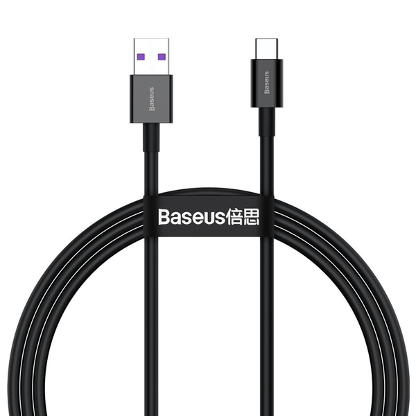 Baseus Superior USB-USB-C kábel, 66W, 1m, fekete (CATYS-01)