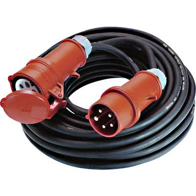 Bachmann 0165793 Áram Hosszabbítókábel 16 A Fekete 10.00 m Kültérre alkalmas (0165793)