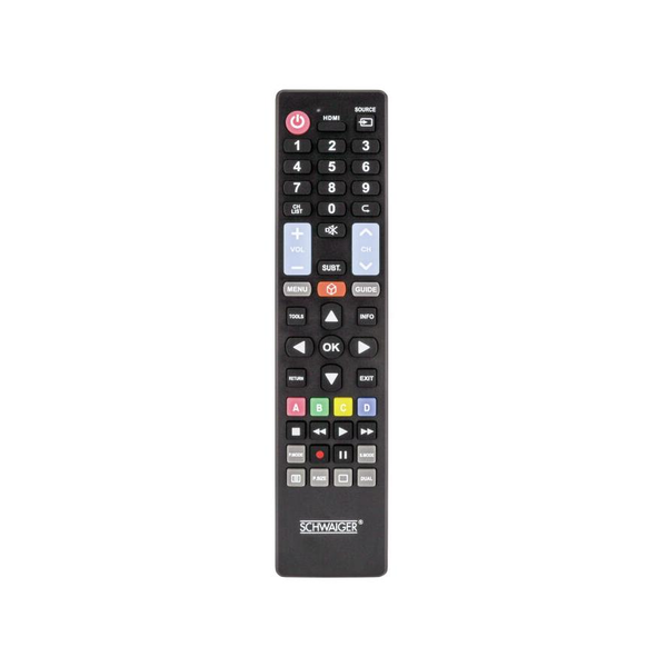 Schwaiger Fernbedienung 5 in 1 vorprogrammiert Schwarz (UFB100U533)
