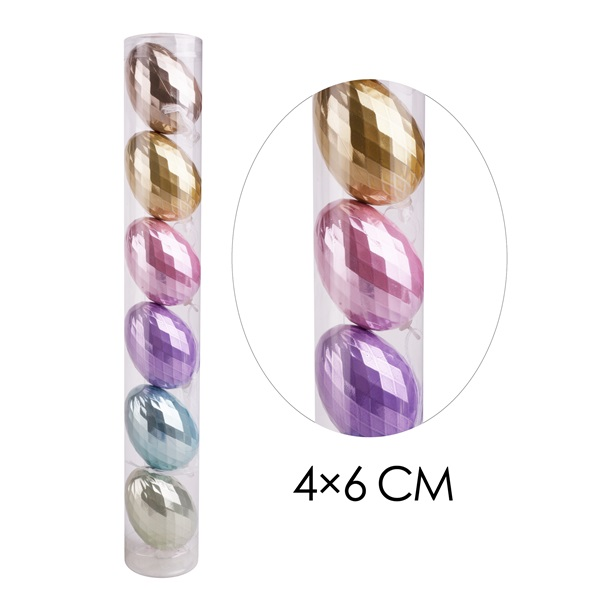 IRIS dekor tojás 6db 4x6cm (72240)