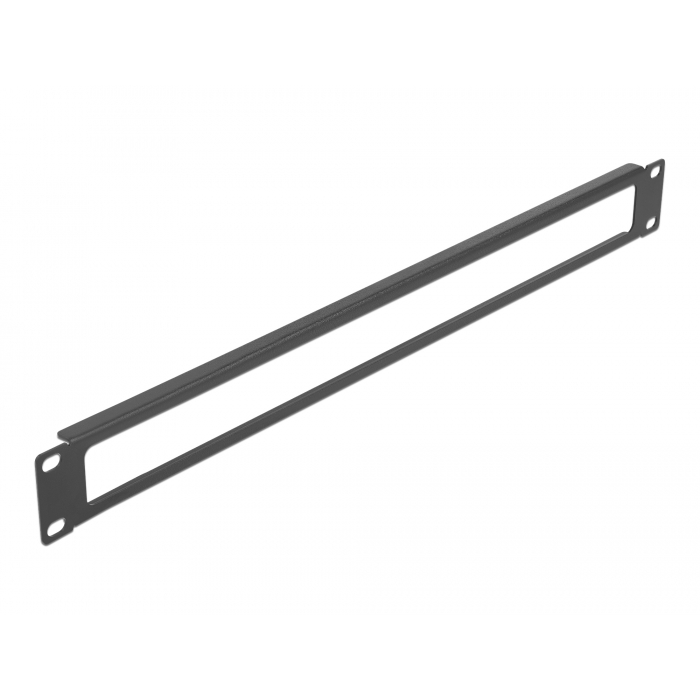 Delock 19 hálózati kabinet panel nyílással 1U fekete (66674) (66674)