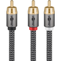 Goobay 65300 RCA apa - 2x RCA apa Kábel (2m)