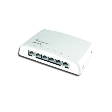 Telegärtner 100006987 6 port Hálózati patchpanel CAT 6 Fehér Alkatrészekkel felszerelt (J02021A0050)