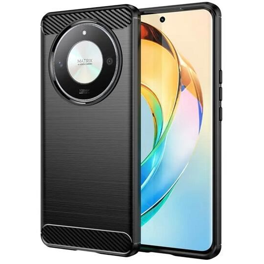 Gigapack Honor Magic6 Lite 5G szálcsiszolt, karbon mintás tok fekete (GP-152282) (GP-152282)