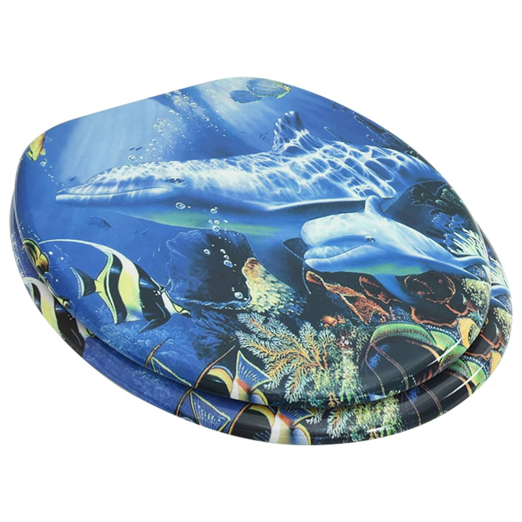 delfinmintás MDF WC-ülőke (140806)