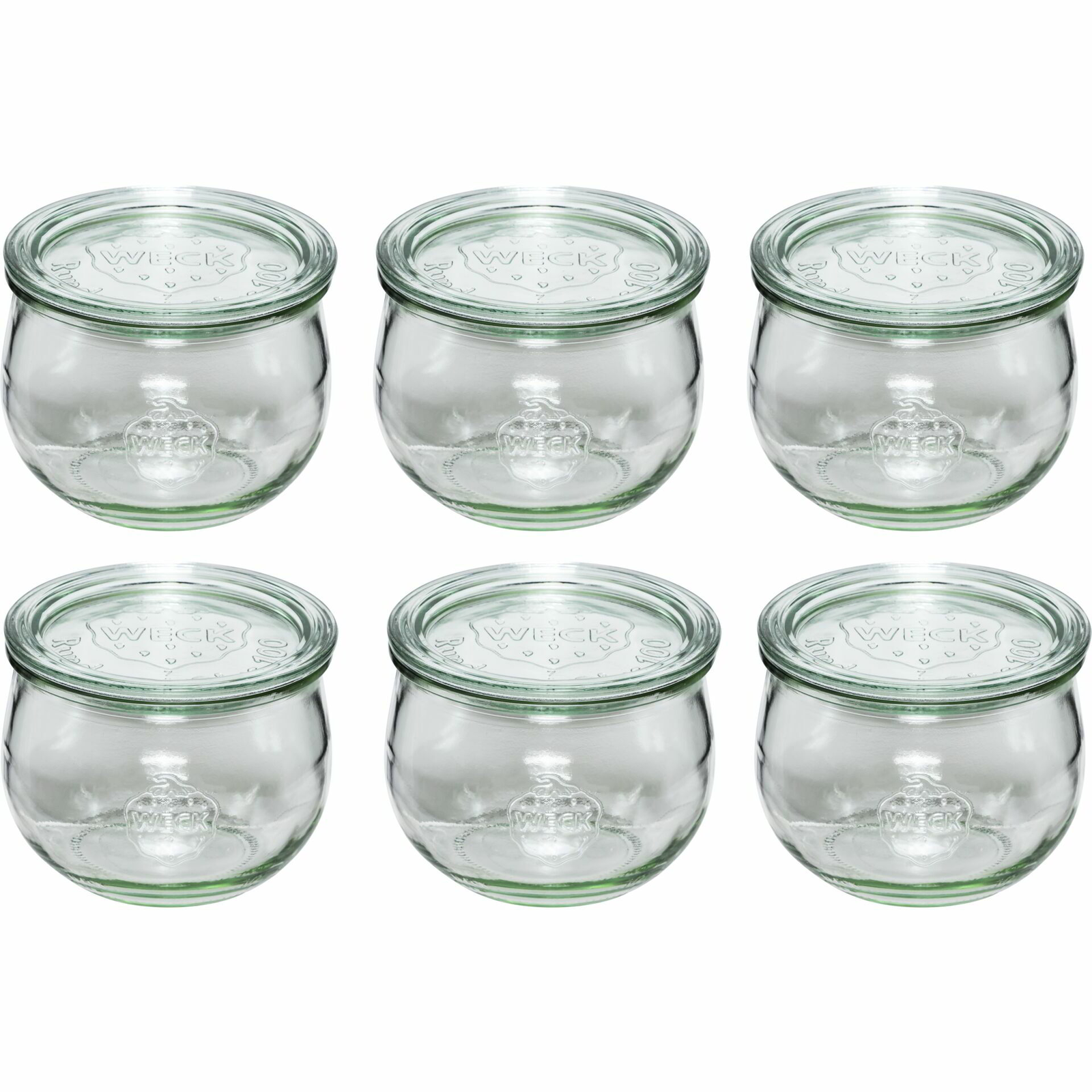 WECK 109108 Tulipán formájú üveg tároló 6 darabos készlet 580ml (109108)
