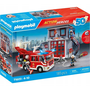 Playmobil 71603 Action Heroes - Tűzoltó állomás Tűzoltó autóval Mega készlet