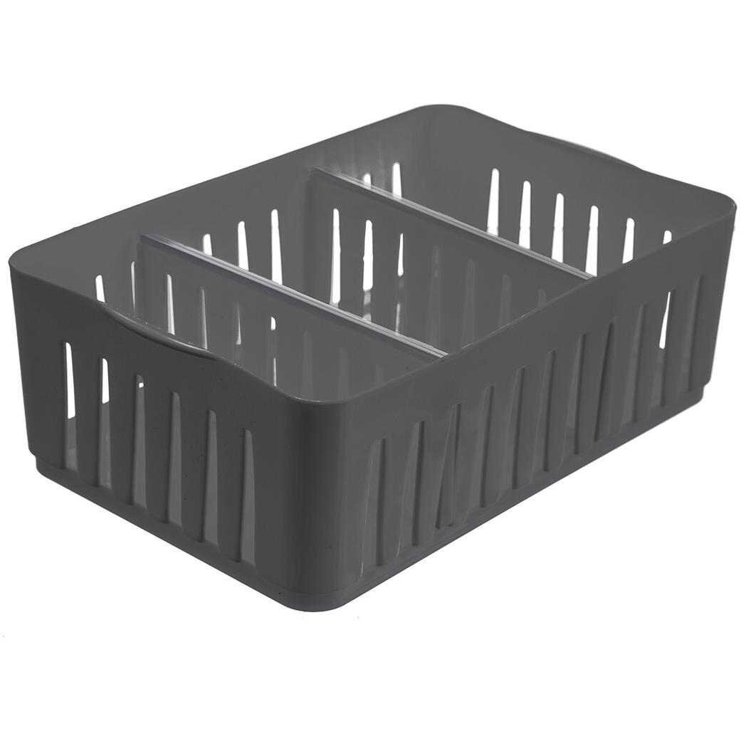Orion Flexi Tárolókosár/rendszerező, 24,5×16×8,3 cm, szürke (731616)
