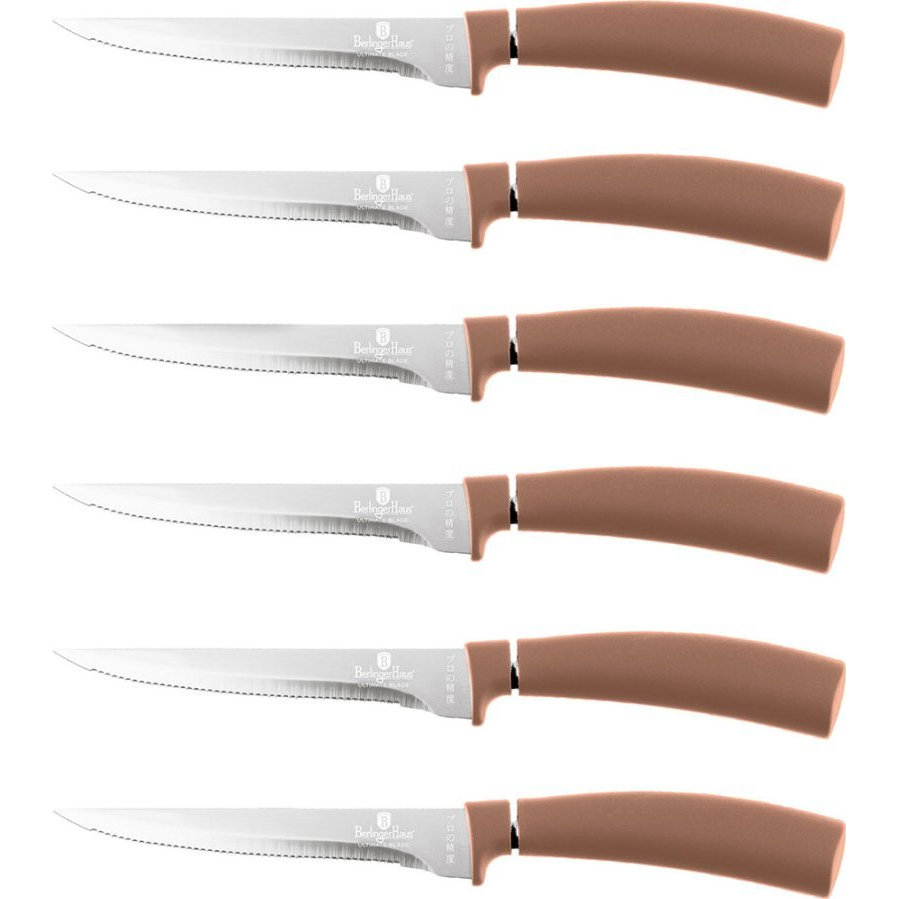 BerlingerHaus BH/2811 Metallic Line Rose Gold Edition Késkészlet - Rozsdamentes Acél, Rose Gold (BH-2811)