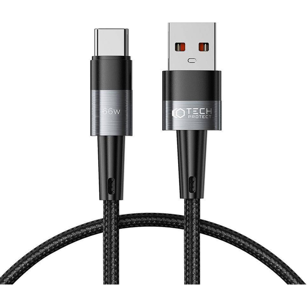 TECH-PROTECT ULTRABOOST TYPE-C KABEL 66W/6A 25CM SIVA ZA POLNJENJE
