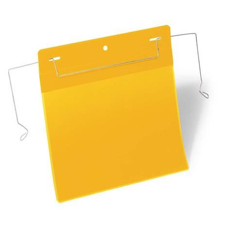 Durable logisztikai zseb dróttal, A5, fekvő, sárga (175204) (175204)