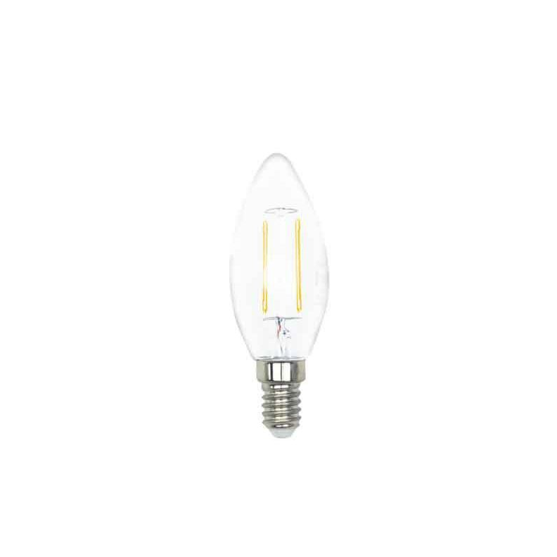 LightMe LED fényforrás gyertya forma E14 5W filament melegfehér (LM85264) (LM85264)