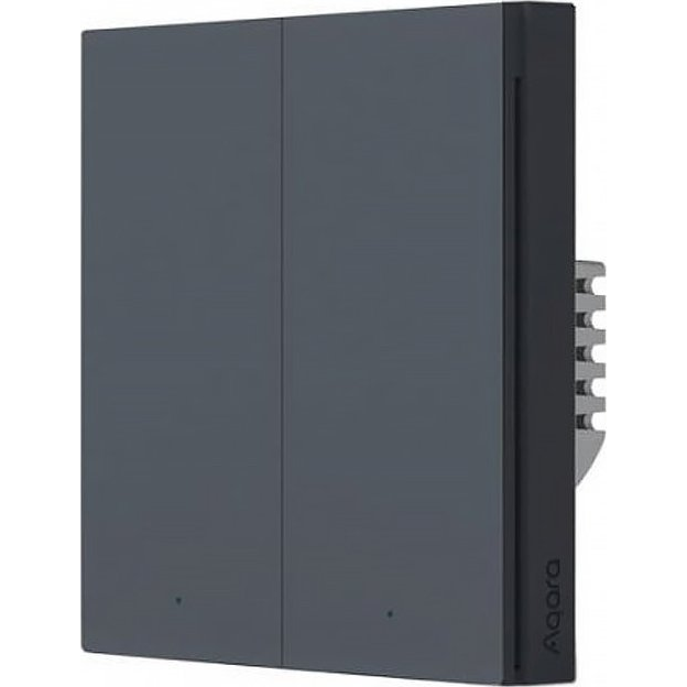 AQARA H1 2 gombos Zigbee 3.0 okos villanykapcsoló (csak fázis), szürke (WS-EUK02-G)