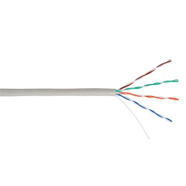 Nikomax Falikábel U/UTP, CAT5e, beltéri, ECA, PVC, 0,47mm, 305m, szürke (EC-UU004-5E-PVC-GY)