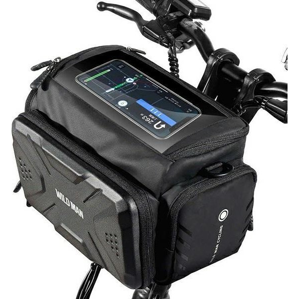  WildMan WILDMAN Torba na ramę roweru GS6 uchwyt rowerowy czarna/black