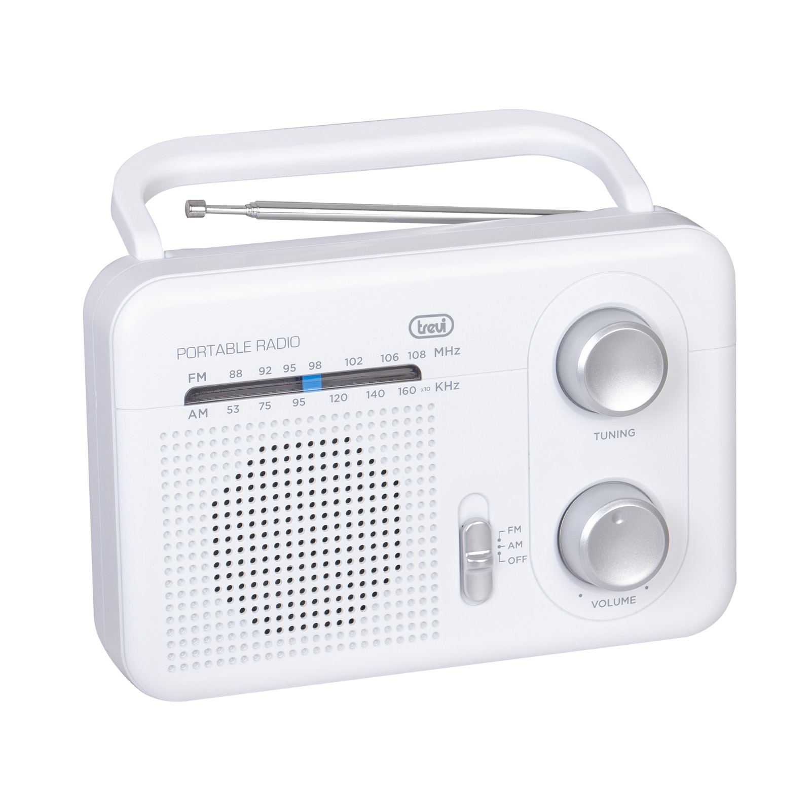 Trevi RA 7F64 Hordozható Analóg Fehér (RA 7F64 FEHÉR)