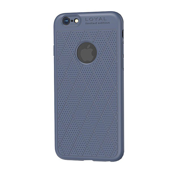 HOCO ADMIRE szilikon telefonvédő (ultravékony, 0.8 mm, lyukacsos, rombusz minta, logó kivágás) KÉK [Apple iPhone 6S Plus 5.5] (5996457830213)