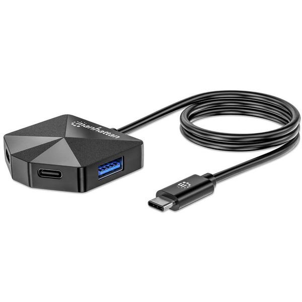 Manhattan 181150 dokkoló állomás és port replikátor Vezetékes USB 3.2 Gen 2 (3.1 Gen 2) Type-C Fekete