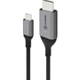 ALOGIC ULCHD01-SGR adaptador de cable de vídeo 1 m HDMI tipo A (Estándar) USB Tipo C Negro, Gris