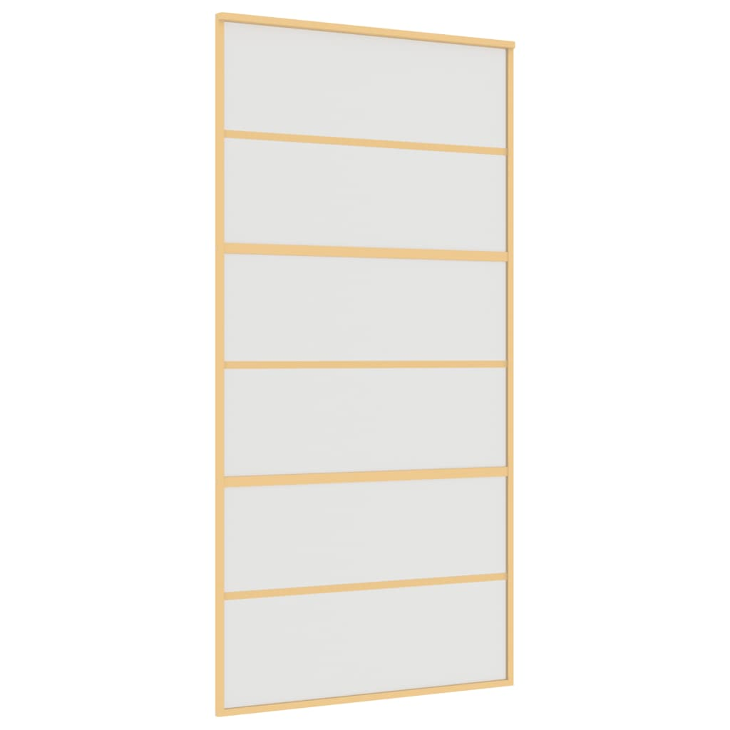 aranyszínű ESG tejüveg és alumínium tolóajtó 102,5 x 205 cm (155165)