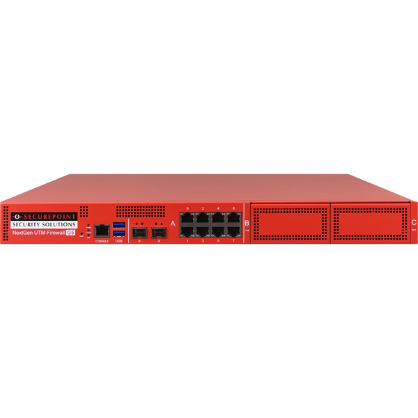 Securepoint RC1000R G5 (Rev. 1) firewall (hardware) 1U 30 Gbit/s